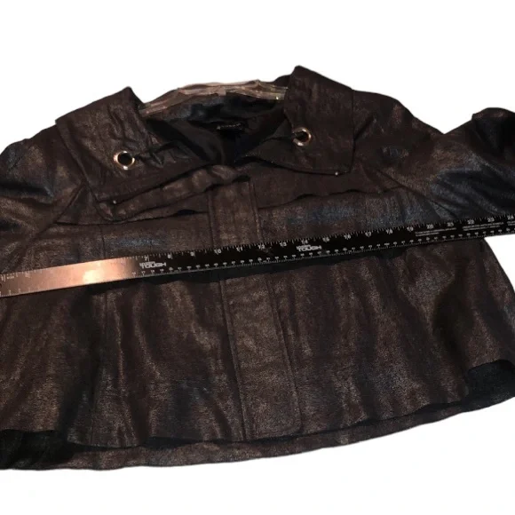 Sandro Sportswear  size XL black very dark metallic gray jacket with 3/4 sleeve - Picture 7 of 16